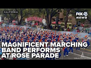 Morgan State University's Magnificent Marching Machine performs at 137th Rose Parade
