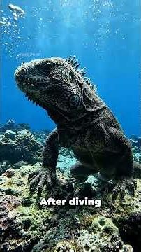 How marine iguanas evolved to conquer the Pacific #evolution #science