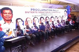 PDP Laban candidates woo voters in proclamation rally | ABS-CBN News