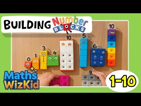 Building Number Blocks 1–10! | Maths Wiz Kid | Mathlink Cubes