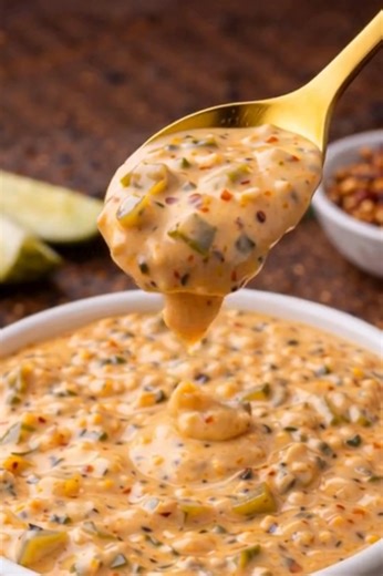 WE OFFER THESE RECIPES TO YOU IN EXCHANGE FOR A SIMPLE KIND WORD 🙏 👉🏻 Spicy Dill Pickle Burger Sauce Ingredients: * 1/2 cup mayonnaise * 1/4 cup ketchup * 2 tbsp yellow mustard * 1/4 cup finely chopped dill pickles * 1 tbsp pickle juice * 1 tsp garlic powder * 1 tsp onion powder * 1/2 tsp smoked paprika * 1/2 tsp chili flakes * Salt & pepper to taste Directions: 1️⃣ In a bowl, combine mayonnaise, ketchup, and mustard. 2️⃣ Stir in chopped dill pickles and pickle juice. 3️⃣ Add garlic powder, o