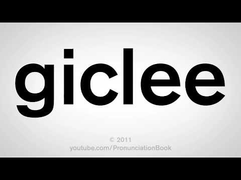 How To Pronounce Giclee