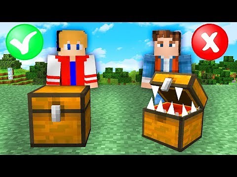 NÃO ABRA O BAÚ ERRADO NO MINECRAFT !