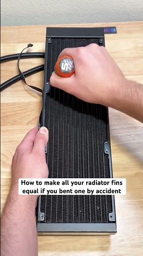 How to fix bent AIO radiator fin