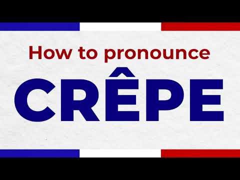 How to Pronounce CRÊPE In French correctly | French Pronunciation