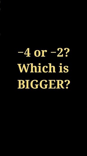 Which Is Bigger? Ordering Positive and Negative Numbers #Shorts