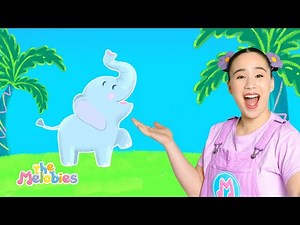 All About Elephants 🐘 | Preschool Fun Animal Facts + Animal Songs for Kids!
