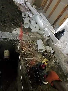 How Plumbers Tie Into an Existing 3-Inch Line the RIGHT Way | Master Bath Remodel