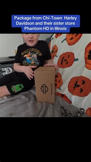 Huge thank you to Chi-Town Harley-Davidson for sending Cookie this awesome swag box including a cool gas tank clock for his collection. His birthday is in October and he has always loved spooky things, so it is no surprise that their sister store Phantom Harley-Davidson is now one of his favorite designs for poker chips/tshirt. We appreciate you joining the mission to spread autism awareness, and hope to see you in person someday 💙 🍪 #onecrewallabilities #harleydavidson #collection #autismawar
