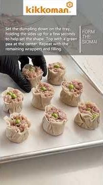 Pork Siomai with Kikkoman dipping sauce #cooking #recipe #food