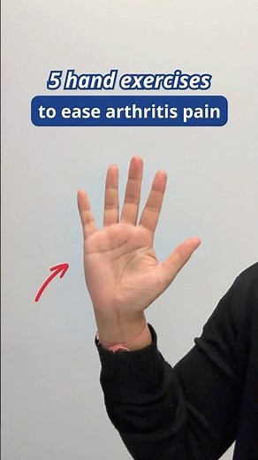 5 hand exercises to ease #arthritis pain 🖐️
