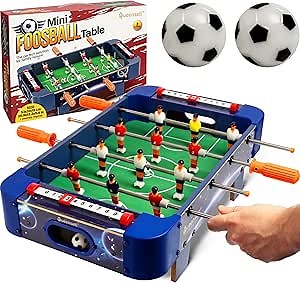 32" Foosball Table, Indoor Soccer Game for Office Break Room, Home Game Room, Family Game Night - Adults & Kids