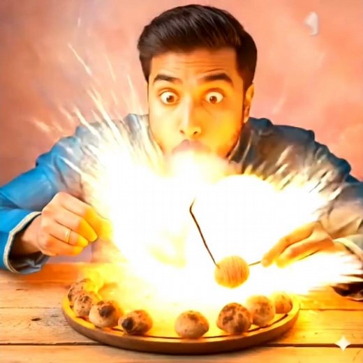 daal bati fat gai#asmr #viralvideo #ai #ai