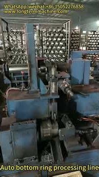 Auto bottom ring processing line