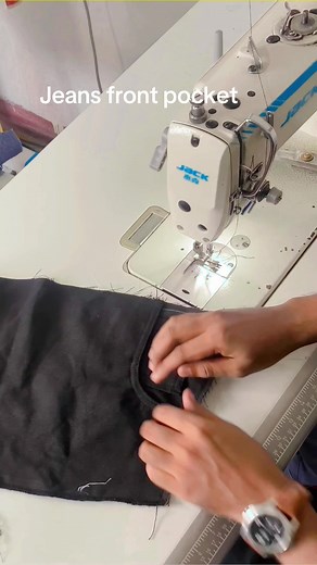 Jeans front pocket #sewing #tailorbysaroj #jeans #damak #tailoring