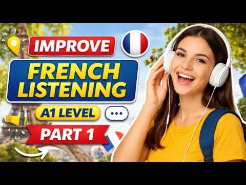 Improve French Listening A1 🇫🇷 | Part 1 | Easy Beginner Practice | Daily Conversations