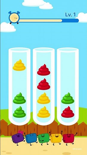 #JunyTony | Puzzle Game with Marshmallows 🧪 | Lv. 1 | #Shorts #KidsSongs #Gameplay