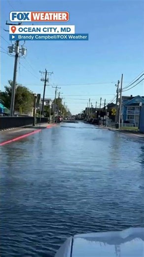 Hurricane Erin's impacts on Maryland Coastline