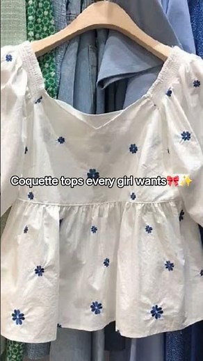 Coquette tops every girl who wants 🎀 cute coquette & pinterest inspired tops Which one you wear?