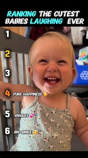 Ranking Babies’ Cutest Laughs Ever 😂👶 #shorts