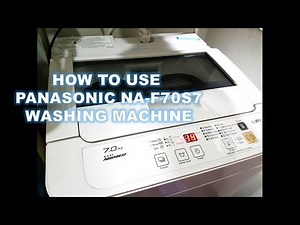 How to use Panasonic Washing Machine