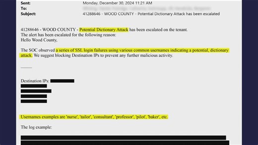 Documents reveal more information about Wood County ransomware attack | 11 Investigates