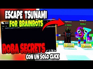 NUEVO SCRIPT - ESCAPE TSUNAMI FOR BRAINROTS 😱 AUTO SECRET FARM | COLLECT CASH + UPGRADE ALL - No Key