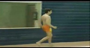 Mr. Bean goes to the swimming pool