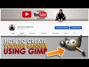 How to create Youtube Banner using GIMP