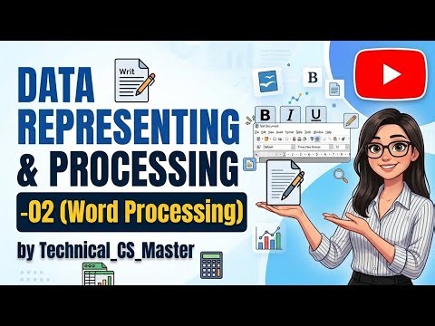 📚 Class 6 ICT | Chapter 3 – Data Representation and Processing- 02 (Word Processing) |