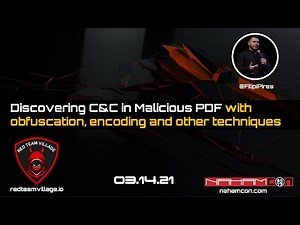 Discovering C&C in Malicious PDFs with obfuscation, encoding, and other techniques by Filipi Pires