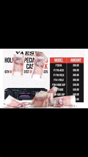 Yaesu CashBack #hamradioshack #hamradioantenna #hamradiocommunity #hamradiooperator #yaesu #barnsley #usedequipment #AmateurRadio | LAM Communications Ltd
