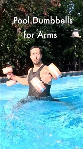 Make Waves with Pool Dumbbells for Arms #shorts
