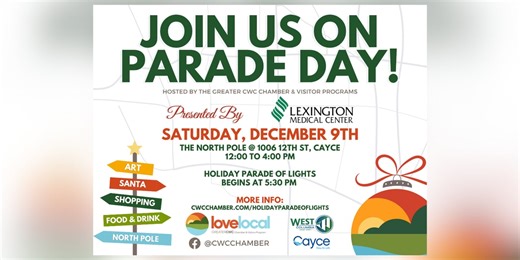 Soda City Live: Holiday Lights Parade and Light up the CWC