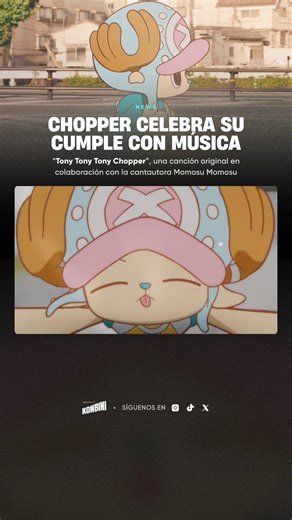 Konbini Media on Instagram: "¡Chopper celebra su cumple con música nueva! 🥳🎶 ¡Este 24 de diciembre es el cumpleaños de Tony Tony Chopper! Y para celebrarlo, se lanzó un nuevo proyecto llamado “CHOPPER’s”, centrado en imaginar a Chopper “viviendo en nuestro mismo mundo”. ✨ ¿La primera sorpresa? Se estrenó el MV de la canción de presentación: “Tony Tony Tony Chopper”, una canción original en colaboración con la cantautora Momosu Momosu (ももすももす). El tema viene con vibra full cute, melodía pop y m