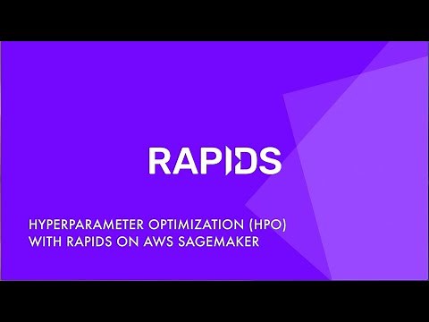 Hyperparameter Optimization (HPO) with RAPIDS on AWS Sagemaker