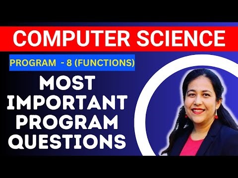 Program 8(Functions) - Most Important Python Programs for Class 12 Computer Science CBSE Board