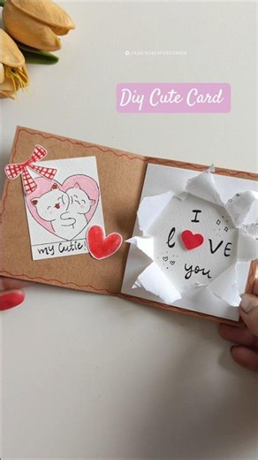 💓I LOVE YOU💖 Handmade Card! #lovecard