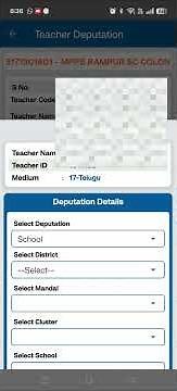 Deputation Teacher in TS Education App and ISMS Portal #school #frs #isms