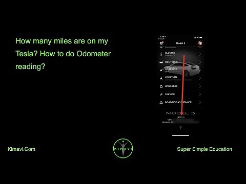 How many miles are on my Tesla? How to do Odometer reading?