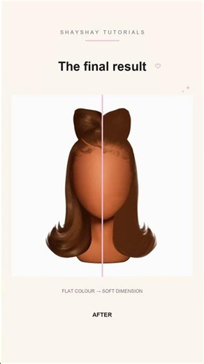 Flat to Shaded Hair ✨ ibisPaint X Tutorial #tutorial #ibispaintx #digitalart