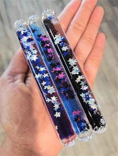 Glitter Wand | Sensory Tube, Sensory Bottle, Liquid Motion, Glitter Tube, Desk Toy, Pretend Play - Etsy