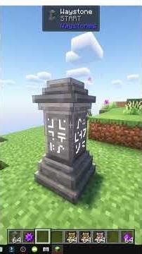 CÓMO CRAFTEAR y COLOCAR un Way Stone en Waystones MINECRAFT