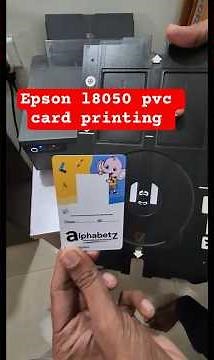 Epson l8050 pvc card print process #epson #printer #windows