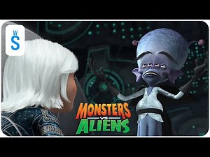 Monsters vs. Aliens (2009) | Scene: Ginormica chases down Gallaxhar