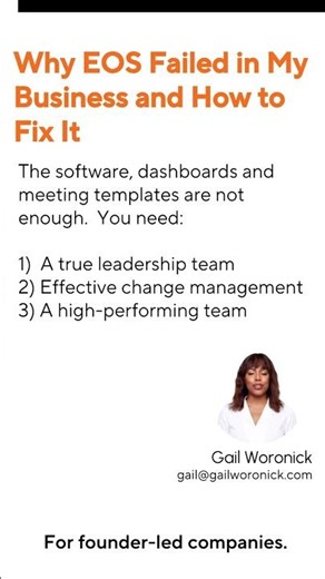 Why EOS Failed in My Business (And How to Fix It) #bos