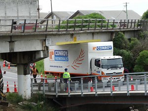 Truck stuck under bridge third incident