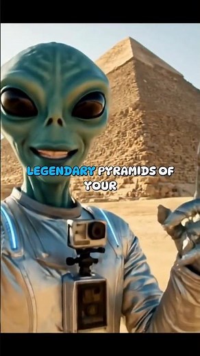 Explore the Pyramids with Alien Vlogger | Made with Veo 3 #veo3 #vlog #gemini #videoediting #grok
