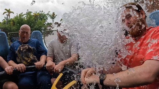 115K views · 655 reactions | There's nothing quite like the laughter amongst friends whilst getting soaked on a water ride  This ride is Infinity Falls located at SeaWorld Orlando and manufactured by Intamin  | Your Experience Guide | Facebook