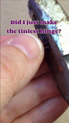 How to make a small hinge #DIY #wire #craft